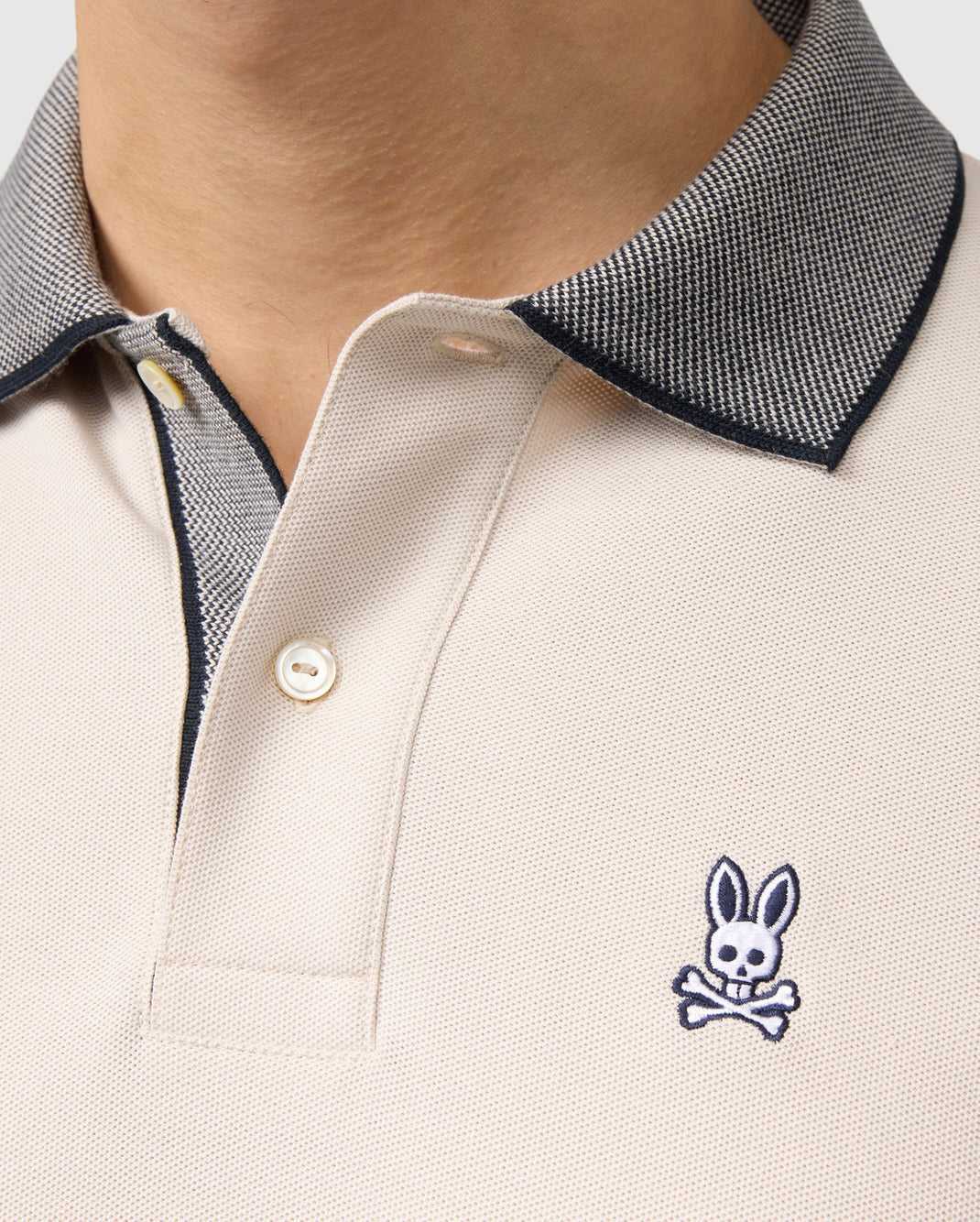 Polos Psycho Bunny Southport Pique Polo Shirt Beige Homme | OWX-59661477